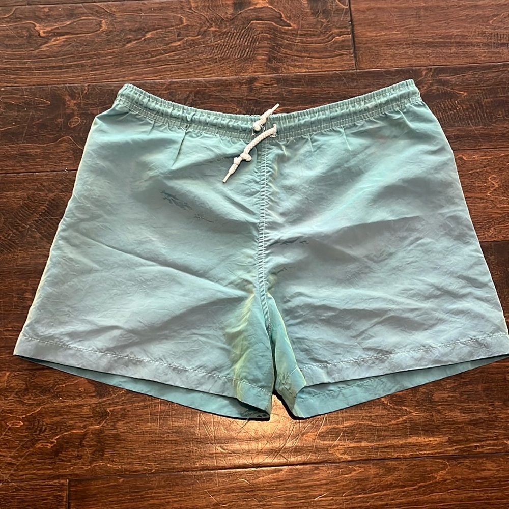 Retro “ZAPP” swim trunks
